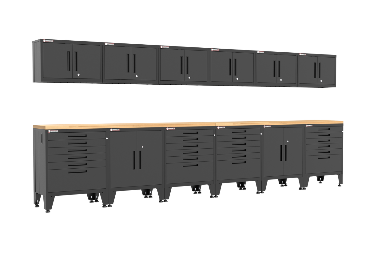 Armadillo Tough 14-Piece Set with Levelers - Black (103B)