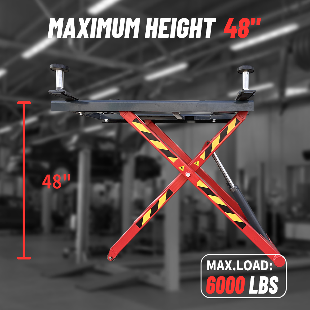 Katool | KT-X66 6600 lbs. Portable Mid-Rise Scissor Lift