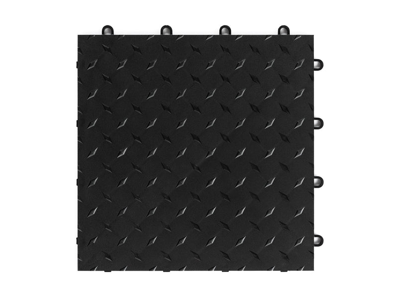 NewAge 12in x 12in Diamond Plate Pattern Polypropylene Garage Flooring Tiles (48-Pack)