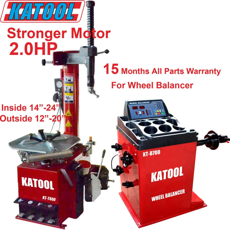 Katool | Tire Changer KT-T800 & Wheel Balancer KT-B700 Combo