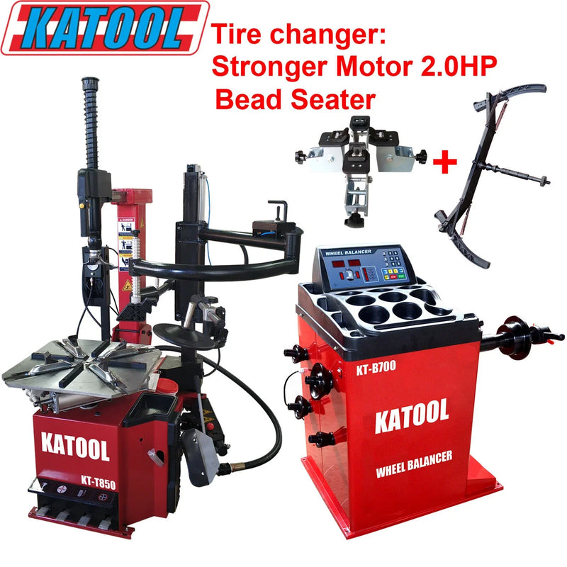 Katool | Tire Changer KT-T850 & Wheel Balancer KT-B700 Combo