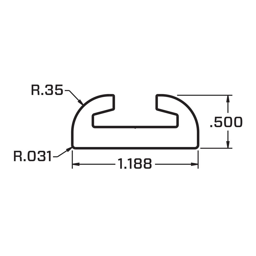 Race Ramps 1' Versatie Surface-Mounted Track with Wide Contour Edge (Series 3)