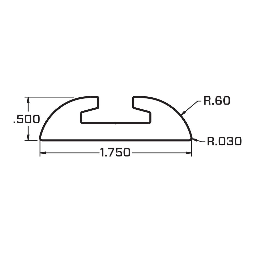 Race Ramps 1' Versatie Surface-Mounted Track with Wide Contour Edge (Series 3)