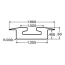 Race Ramps 1' Versatie Surface-Mounted Track with Wide Contour Edge (Series 3)