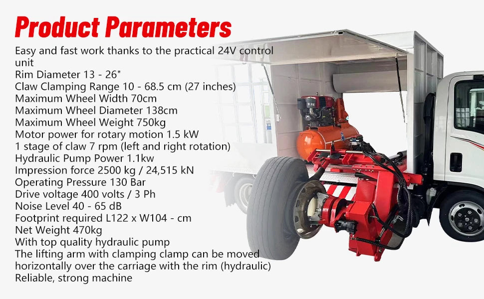 Katool KT-308 Mobile Tire Changer (Truck & Car)