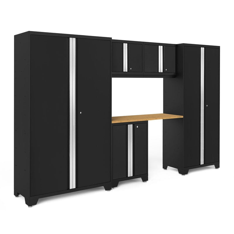 NewAge Bold Series 6 Piece Cabinet Set With Base, Wall Cabinets, 30 in. Locker and 48 in. RTA Locker