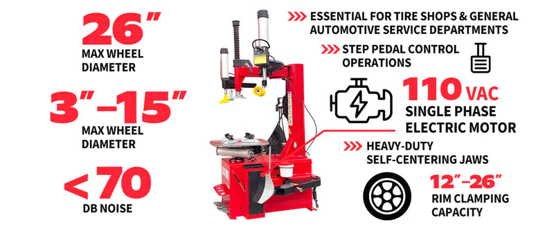 Katool | KT-T830 Wheel Clamp Tire Changer Machine