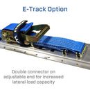 2" x 10' Tire Block Strap Pack with E-Track Ends - Black