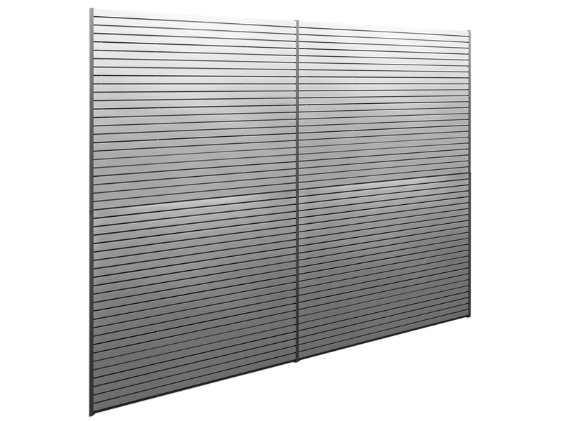 NewAge 160 SQ. FT. PVC Slatwall with 40-Piece Accessory Kit