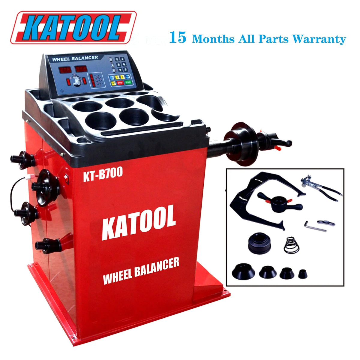 Katool KT-T880 Center Post Tire Changer + KT-B700 Wheel Balancer Combo