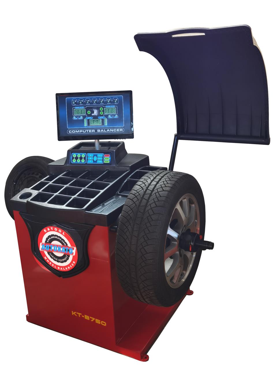 Katool KT-T800 Tire Changer + KT-B750 Wheel Balancer Combo with Motorcycle Adapter Kit (KT-MC1 + KT-MC2 Combo)