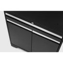 NewAge Pro Series 8 Piece Cabinet Set With Wall, Base, Tool Drawer Cabinet, Lockers and 84 in. Worktop