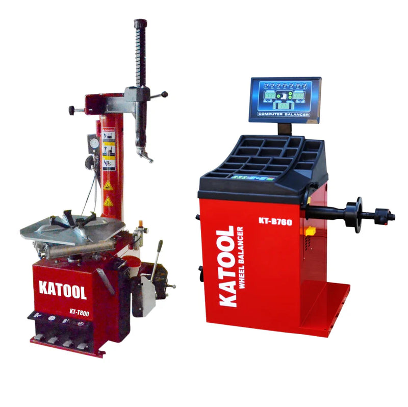 Katool | Tire Changer KT-T800 & Wheel Balancer KT-B760 Combo