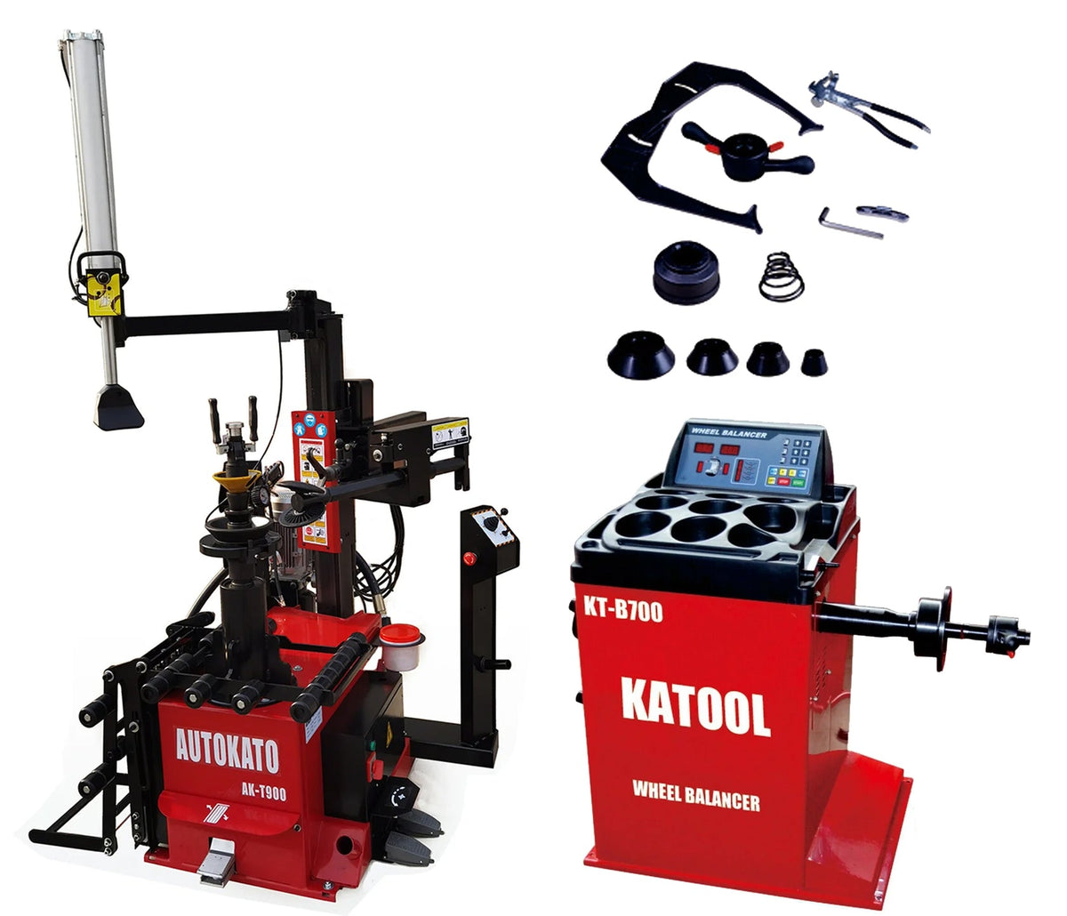Katool KT-T900 Tire Changer + KT-B700 Wheel Balancer Combo