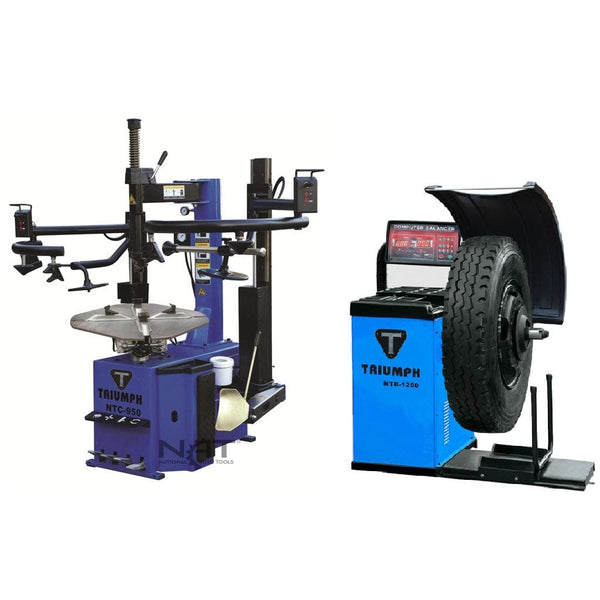 Triumph NTC-950-2 Tire Changer + NTB-1200 Wheel Balancer Combo