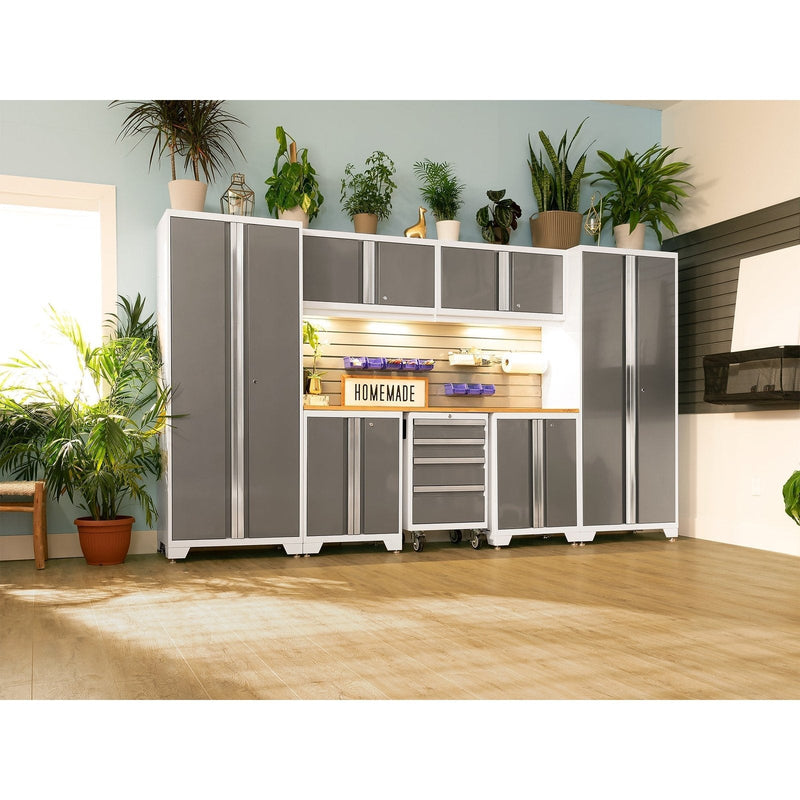 NewAge Bold Series 6 Piece Cabinet Set With Base, Wall Cabinets and 48 in. RTA Locker