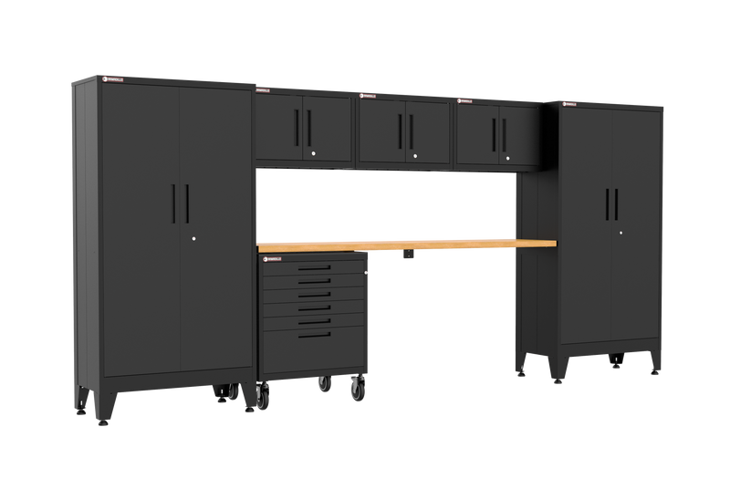 Armadillo Tough 7-Piece Set with Wheels - Black (17B)