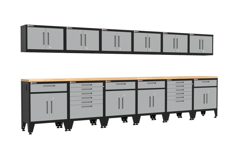 Armadillo Tough 14-Piece Set with Levelers - Grey (102G)