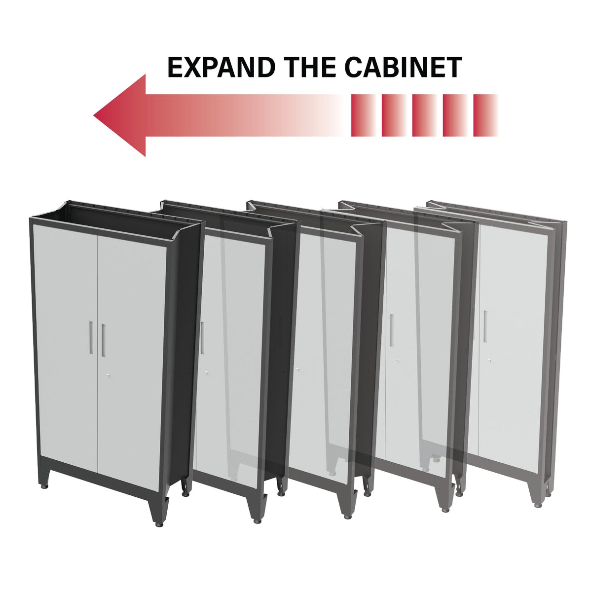 Armadillo Tough Garage Gear Locker in Gray