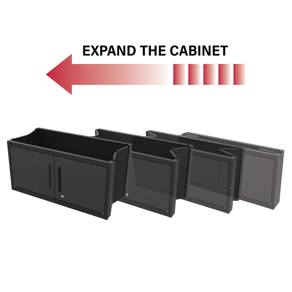 Armadillo Tough Garage Gear Locker Extender in Black