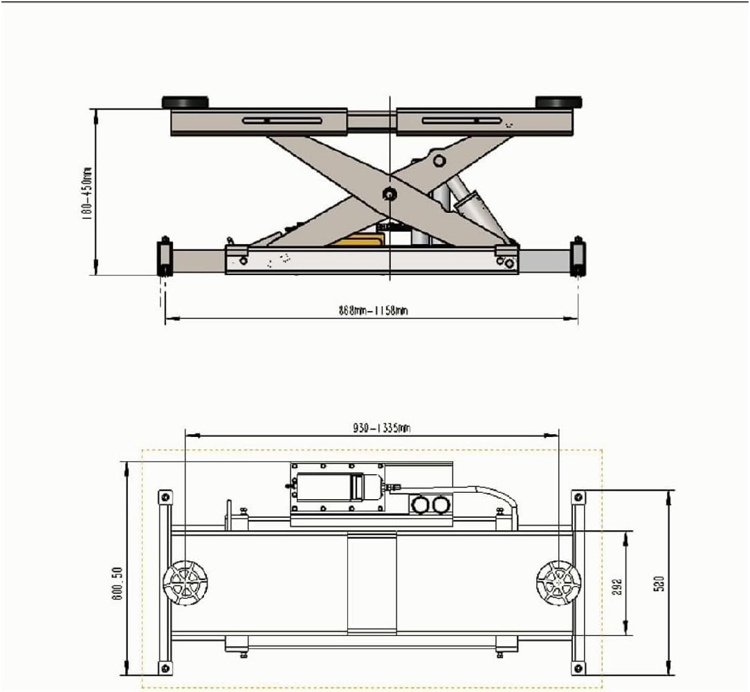 Katool | KT-4M110PA 11000 lbs Four Post Alignment Lift w/ RJ70