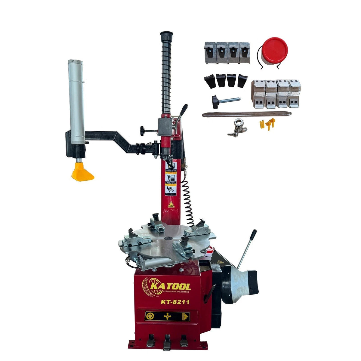 KT-8211 Tire Changer Machine with Left Assist Arm & Rotatable Mounting Head