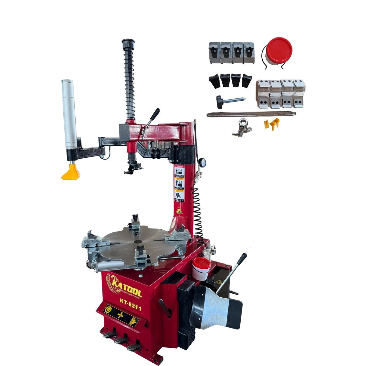 KT-8211 Tire Changer Machine with Left Assist Arm & Rotatable Mounting Head