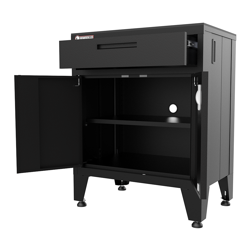 Armadillo Tough Multifunction Garage Cabinet in Black
