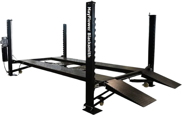 Mayflower Tools Blacksmith Heavy Duty Four Post Car Lift Max Lift Height 72" Pro8000 New