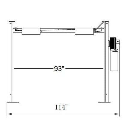 Triumph NSS-8SQ 8,000 lb Short-Length 4-Post Lift