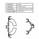 AMGO 20806 Wheel Support Adapter For Two Post Lifts - 4 QTY