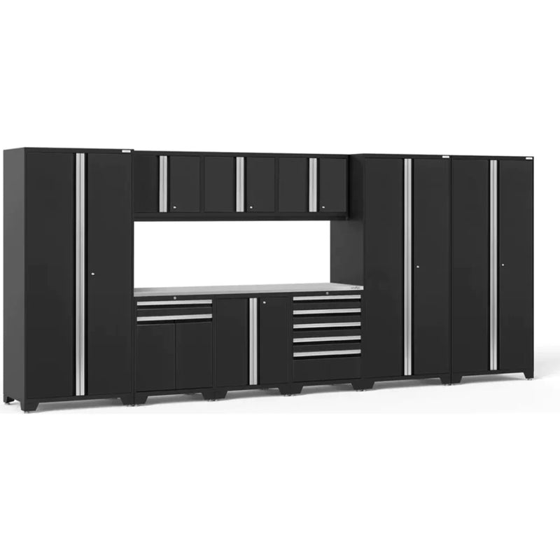 NewAge Pro 3.0 Series 10-Piece Garage Cabinet Set With 3X Multi-Use Lockers