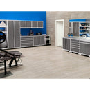 NewAge Pro Series 5 Piece Cabinet Set With Wall, Tool Cabinet, Locker and 84 in. Workbench