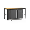 NewAge Pro Series 2 Piece Cabinet Set with 84 in. Workbench and 42 in. Base Cabinet on Casters