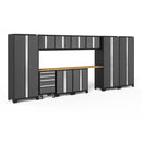 NewAge Bold Series 12 Piece Cabinet Set With Tool, Base, Wall Cabinets and 3 Lockers