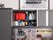 NewAge Pro Series Gray 10 Piece Cabinet Set With Wall, Tool Drawer, Multi-Function Cabinet, Lockers and 112 in. Worktop