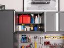 NewAge Pro Series 8 Piece Cabinet Set With Wall, Tool Drawer, Multi-Function Cabinet, Lockers and 84 in. Worktop