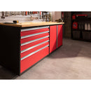 NewAge Pro Series 5 Piece Cabinet Set With Wall, Tool Cabinet, Locker and 84 in. Workbench