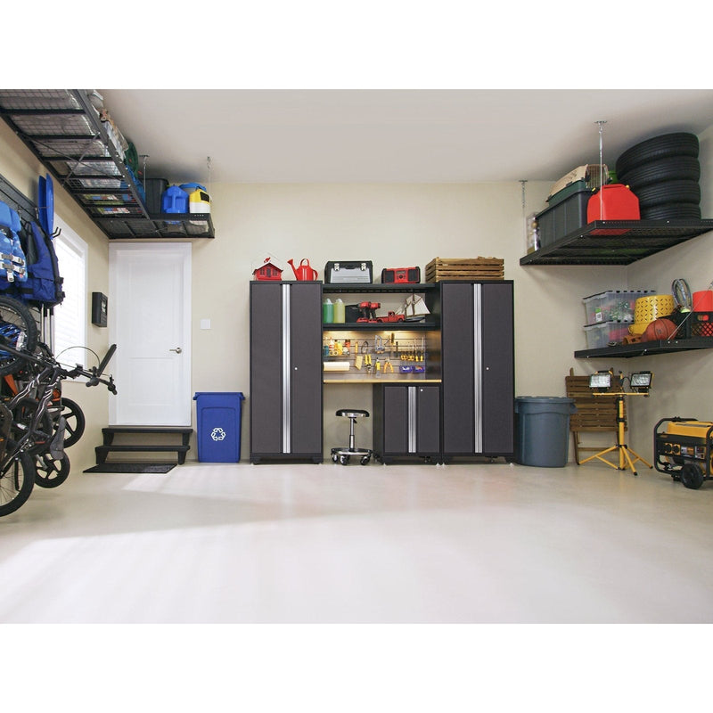 NewAge Bold Series 12 Piece Cabinet Set With Project Center, Tool Drawer, Base, Wall Cabinets and Locker